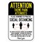 Signmission Public Safety Sign-Theme Park Attendees Practice Social Distancing, 12" H, A-1218-25356 A-1218-25356 - alternate 1